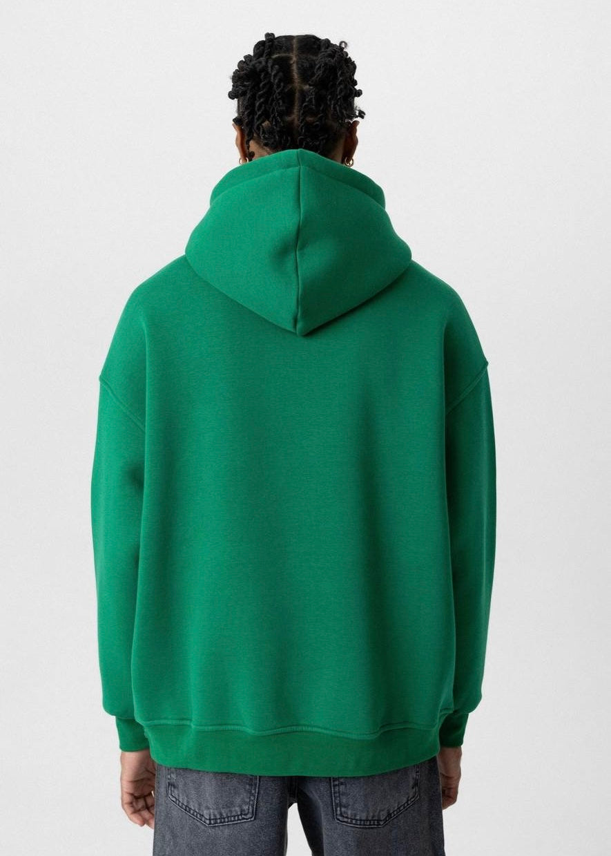 Green Basic Hoodie - Clothing Lab clothing Lebanon Oversize
