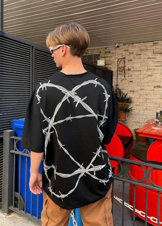 Barbed wire Oversize Tshirt - Clothing Lab